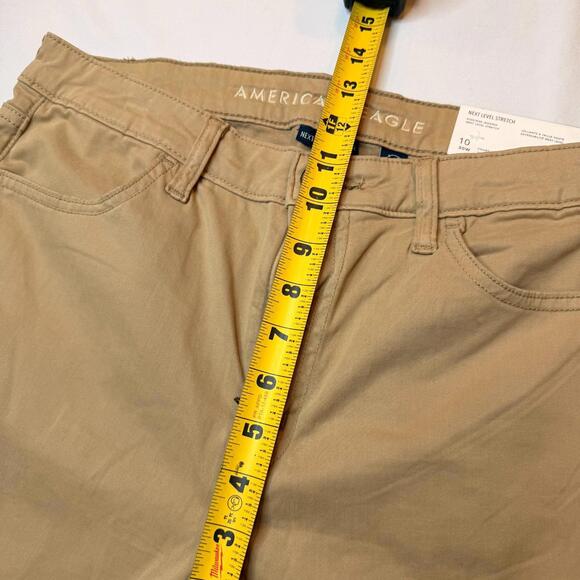 NTW American Eagle Hi Rise Jegging Jeans Size 10 Brown Tan Stretch - Picture 10 of 13